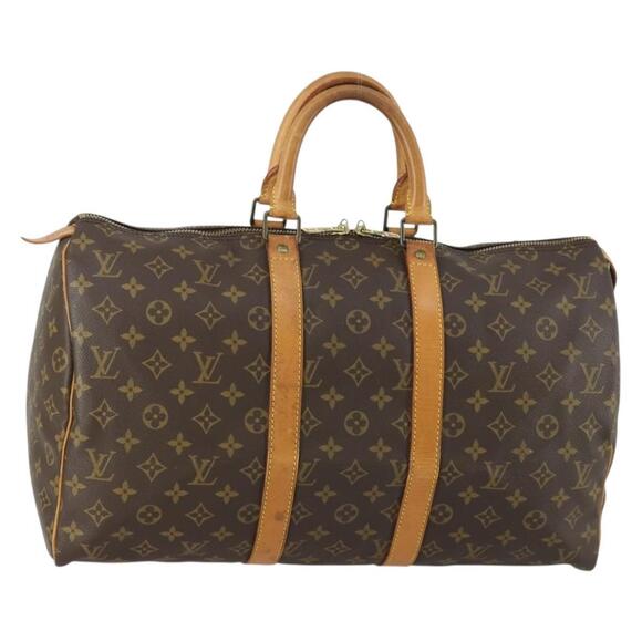 LOUIS VUITTON Monogram Keepall 45 Boston Bag M41428 LV Auth 156591 - Picture 1 of 16